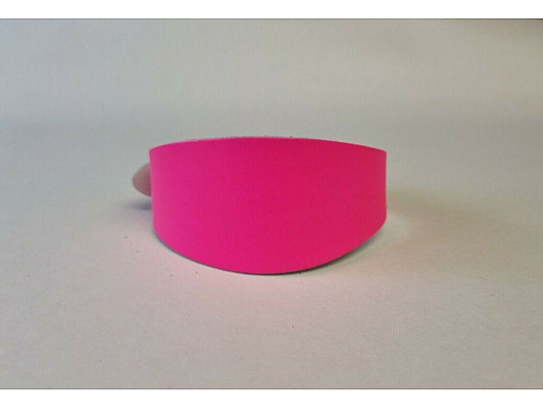 Riveted - Fluorescent Pink - Whippet Leather Collar - Size S